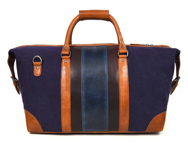 Canvas & Leather Duffle Bag – Weekend Travel Companion - Aaron Leather Goods