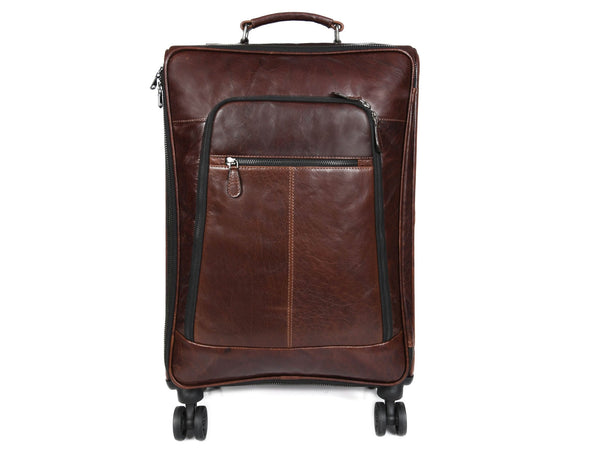 Leather Trolley Bag - Aaron Leather Goods