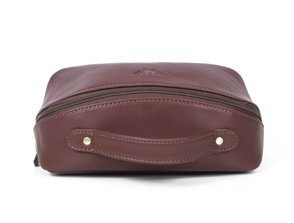 Premium Leather Dopp Kit for Men Travel Bag - Aaron Leather Goods