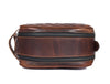 Quilted Leather Toiletry Bag – Premium Travel Dopp Kit - Aaron Leather Goods