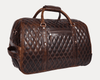 Ascend Quilted Leather Trolley Bag - Brown - Aaron Leather Goods
