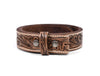 Zynkora Leather Tooled Belt - Brown - Aaron Leather Goods