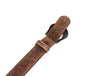 Zynkora Leather Tooled Belt - Brown - Aaron Leather Goods