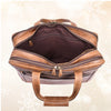 Aaron Leather Goods - Premium Tan Leather Office Bag - Aaron Leather Goods