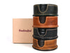 Ronda Leather Coaster - Raven Black - Aaron Leather Goods