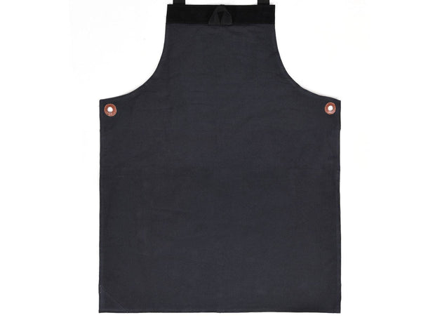 Serena Suede Apron - Raven Black - Aaron Leather Goods