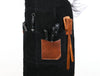 Serena Suede Apron - Raven Black - Aaron Leather Goods