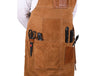 Serena Suede Apron - Tawny Brown - Aaron Leather Goods