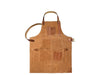 Custom Apron with Leather Strap - Brown Suede - Aaron Leather Goods