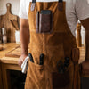 Arucas Suede Apron - Caramel Brown - Aaron Leather Goods