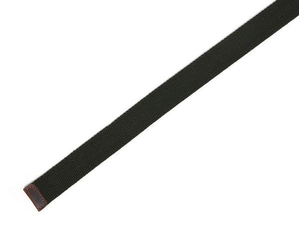 Paso Canvas Belt with D - ring - Green - Aaron Leather Goods