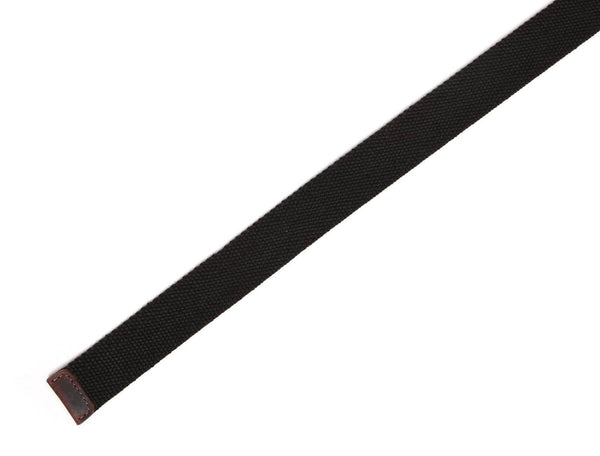 Paso Canvas Belt with D - ring - Black - Aaron Leather Goods