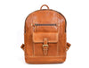 Sagunto Leather Backpack - Caramel Brown - Aaron Leather Goods