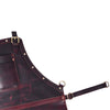 Handcrafted Full - Grain Leather Work Apron with Cross - Back Straps n - Aaron Leather Goods