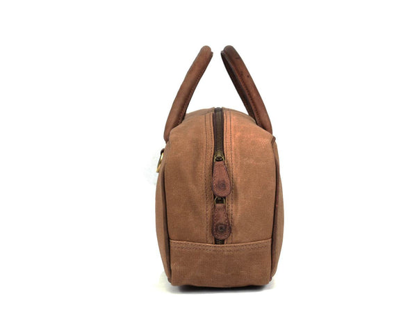 Malaga Canvas Knife Bag - Coffee - Aaron Leather Goods