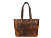 Brittany Travel Tote Bag – Caramel Brown - Aaron Leather Goods