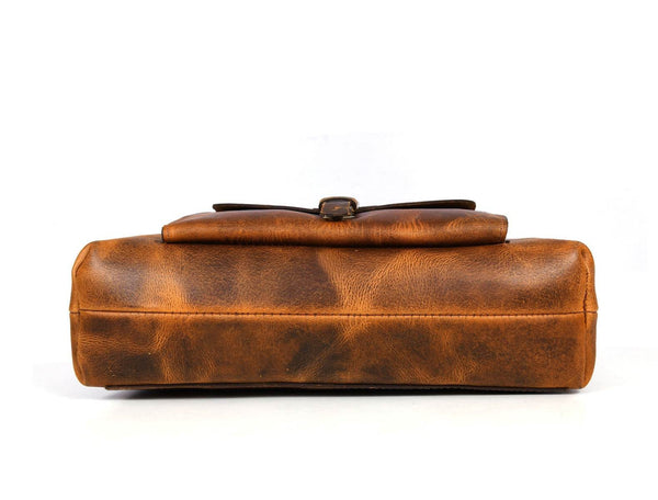 Brittany Travel Tote Bag – Caramel Brown - Aaron Leather Goods
