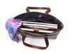 Brittany Travel Tote Bag – Caramel Brown - Aaron Leather Goods