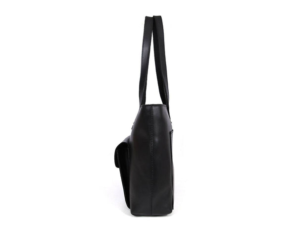 Brittany Travel Tote Bag – Raven Black - Aaron Leather Goods