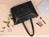 Brittany Travel Tote Bag – Raven Black - Aaron Leather Goods