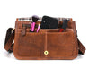 Ourense Leather Crossbody Bag - Gingerbread - Aaron Leather Goods