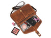 Ourense Leather Crossbody Bag - Gingerbread - Aaron Leather Goods