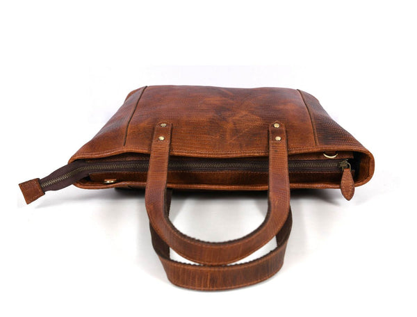 Mieres Travel Tote Bag Combo – Gingerbread - Aaron Leather Goods