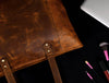 Mieres Travel Tote Bag Combo – Caramel Brown - Aaron Leather Goods