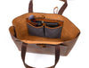 Melilla Travel Tote Bag – Caramel Brown - Aaron Leather Goods