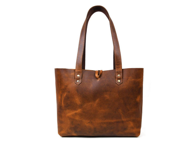 Melilla Travel Tote Bag – Caramel Brown - Aaron Leather Goods