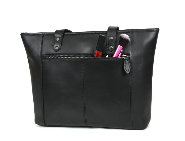 Mieres Travel Tote Bag Combo – Raven Black - Aaron Leather Goods