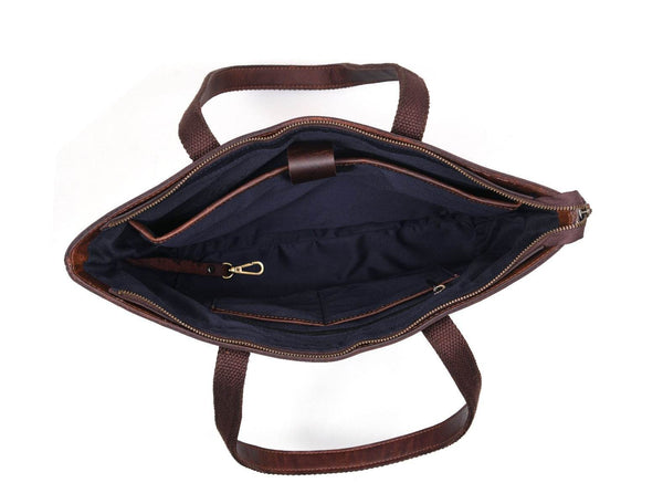 Canaria Travel Tote Bag – Walnut Brown - Aaron Leather Goods