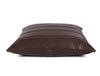 Baltimore Leather Pillow Cover - Walnut Brown - Aaron Leather Goods