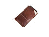Strasbourg Leather Mobile Case - Caramel Brown - Aaron Leather Goods