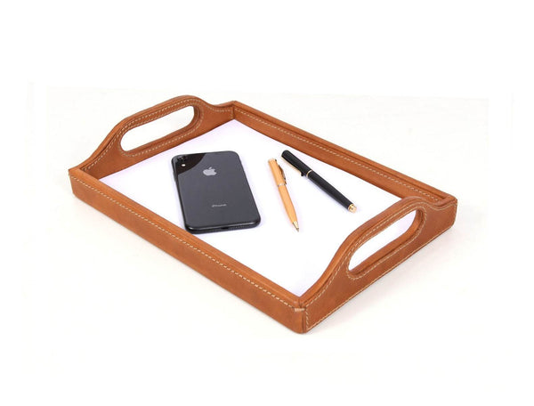 Ombra Leather Serving Tray - Multicolor - Aaron Leather Goods