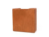 Musa Leather Coaster – Caramel Brown - Aaron Leather Goods