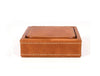 Musa Leather Coaster – Caramel Brown - Aaron Leather Goods