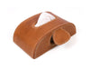 Odino Leather Tissue Holder – Caramel Brown - Aaron Leather Goods