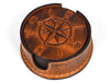 Ronda Leather Coaster - Caramel Brown - Aaron Leather Goods