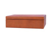 Rosemond Leather cuff - link Box - Caramel - Aaron Leather Goods