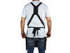 Florence Suede Apron - Raven Black - Aaron Leather Goods