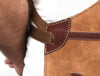 Florence Suede Apron - Chestnut - Aaron Leather Goods
