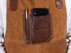 Arucas Suede Apron - Caramel Brown - Aaron Leather Goods