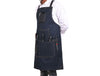 Benito Leather Canvas Apron - Denim Blue - Aaron Leather Goods