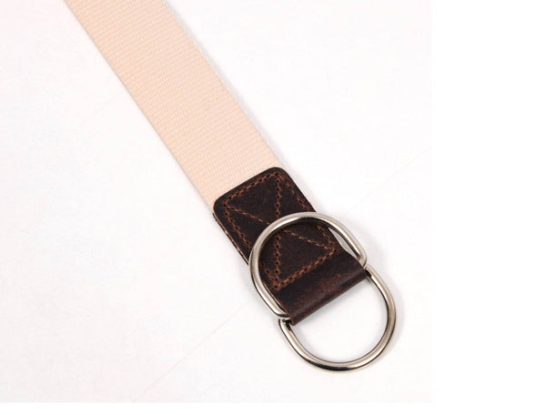 Paso Canvas Belt with D - ring - Multi - color - Aaron Leather Goods
