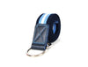 Enova Canvas Belt with D - ring - white - blue - Aaron Leather Goods
