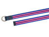 Enova Canvas Belt with D - ring - Pink Blue - Aaron Leather Goods