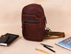Alvin Leather Backpack - Dark Brown - Aaron Leather Goods