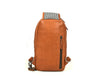 Alvin Leather Backpack - Caramel Brown - Aaron Leather Goods