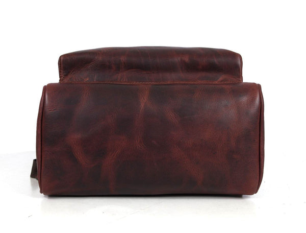 Oakland Leather Backpack - Walnut Brown - Aaron Leather Goods